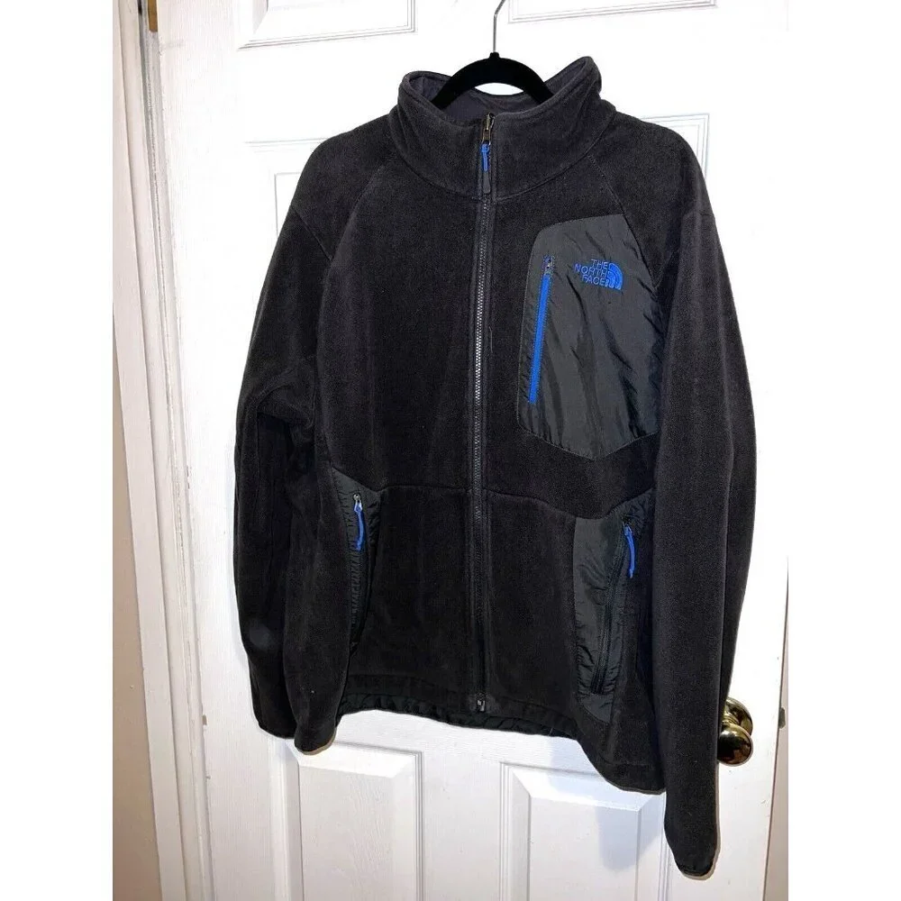 THE NORTH FACE Mens Gray Full Zipper Fleece Lined Sweater Jacket Sz XL